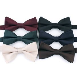 MAESIO BOW7071 Solid Bow Tie – Business, Office Look, Tuxedo, Wedding, Party